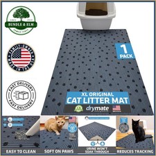 28x36 Inch Cat Litter Trapping Mat, Machine Washable with Slip-Resistant Backing