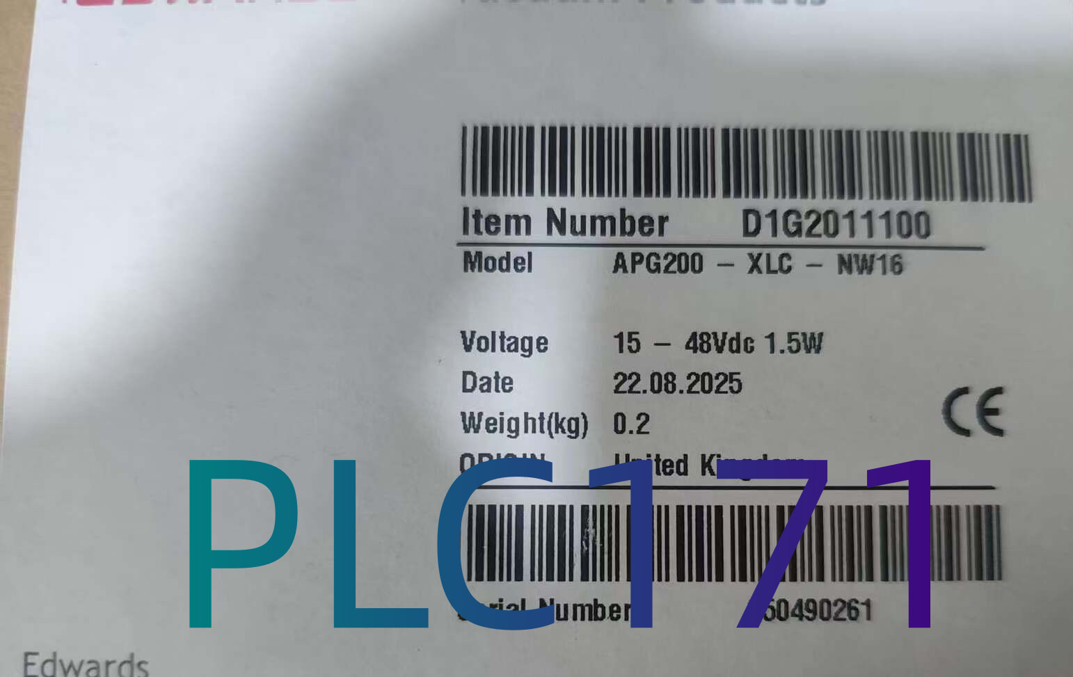 1PC New BOC Edwards APG200-XLC-NW16 Vacuum gauge fast shipping