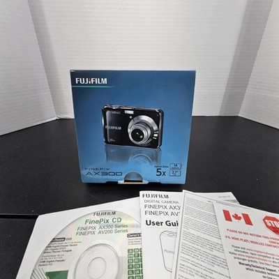 Fujifilm FinePix AX300 14.0MP Compact Digital Camera Black Box