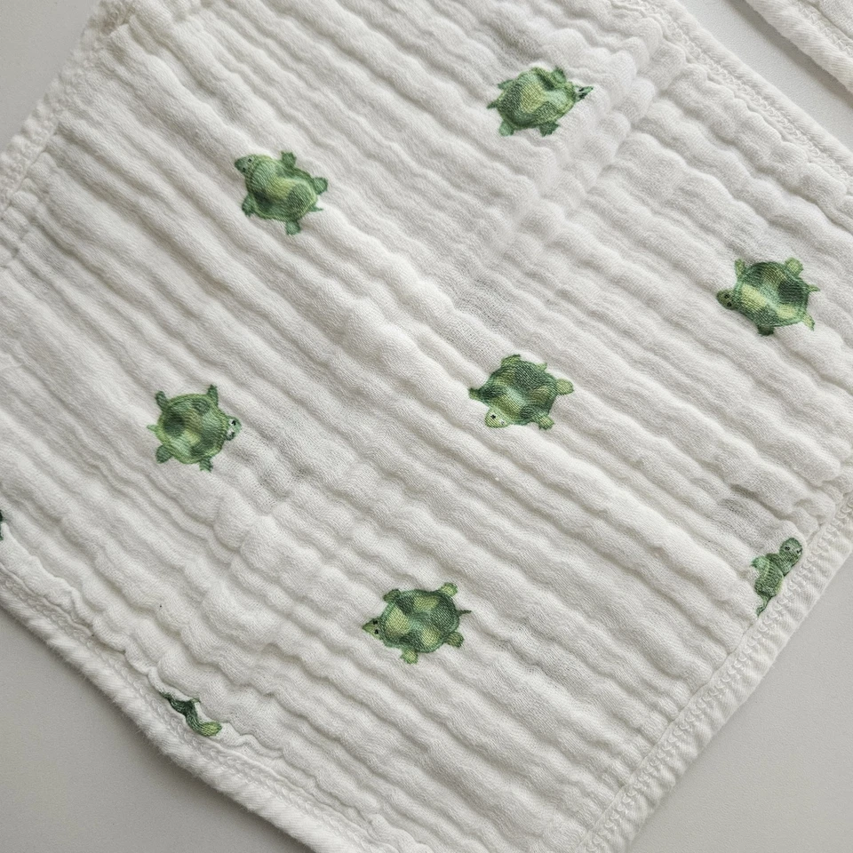 Lote de 4 piezas de paños para eructos de muselina Aden + Anais baberos de algodón Foto 4 de 4