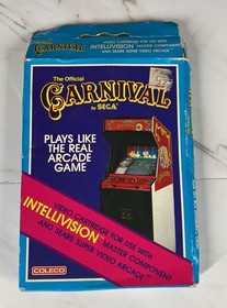 Intellivision Lot of 3 Games - Night Stalker, Reversi, Carnival -- rough boxes