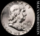 1958 Franklin Half Dollar - Choice Gem Brilliant Unc+++  Lustrous  #K1184