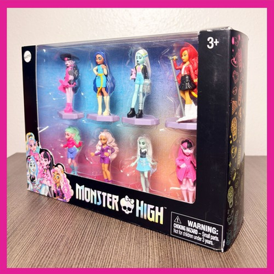 #ad Monster High 8 Mini Figures Set Mattel Dolls Collectible Toy New in Box Mattel $17.89