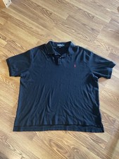 Polo Ralph Lauren Cotton Classic Casual Polo Shirt Black 2X Big Pony