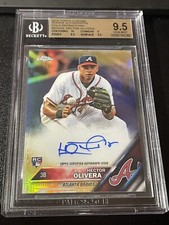 2016 Topps Chrome Hector Olivera Auto RC Gold Refractor #33/50 BGS 9.5 Gem Mint!