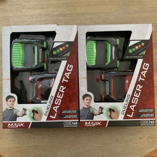*Wireless MAJIK Dueling Laser Tag Set, *Two Guns Game *NiB* One Box Ripped