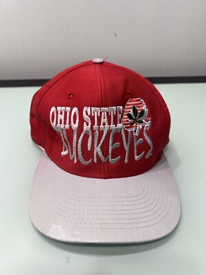 Vintage Ohio State Buckeyes Snapback Hat Falcon Headwear ( Damaged See Pics)