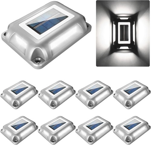 T-SUN Solar LED Road Step Path Light Dock For Outdoor Driveway Deck Green Blue - Picture 59 of 86