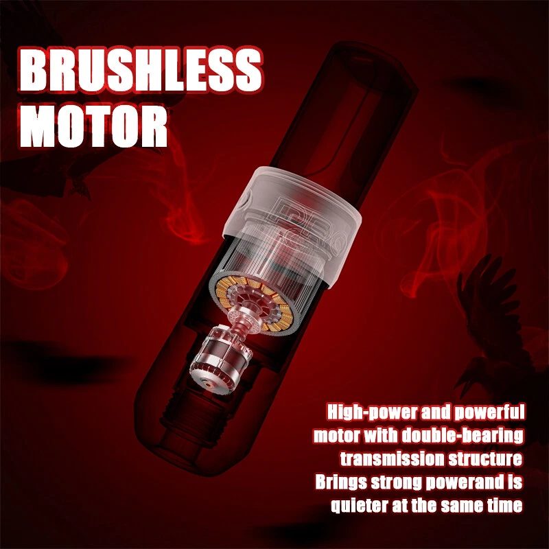 YILONG PRO Wireless Tattoo Machine Gun Professional Pen w/4.0mm Stroke+2 Battery image 5