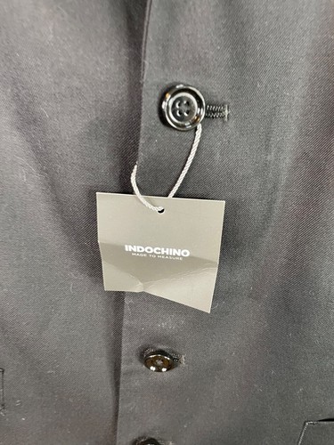 Chaleco Indochino Hombres 40R Azul Bandera Americana 5 Botones Lana Cachemira Chaleco EE. UU. - Imagen 3 de 11