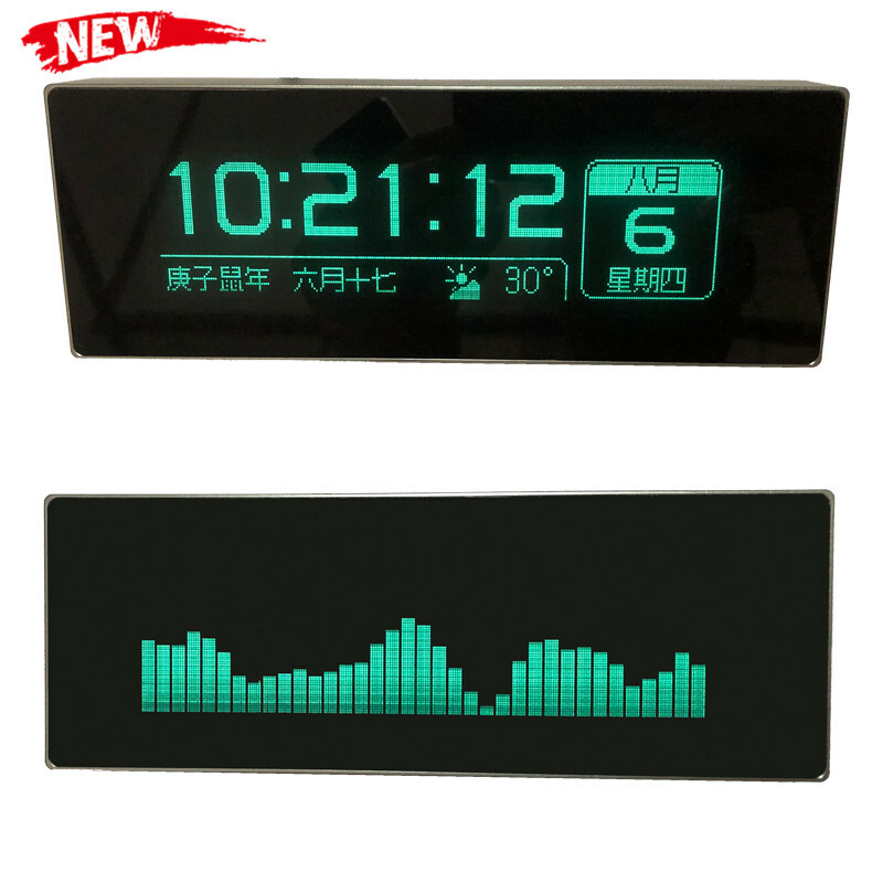 Indicatore Spettro Musicale VU Meter VFD Livello Audio RGB Display