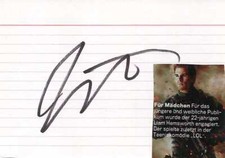 ACTOR Liam Hemsworth "GALE - HUNGER GAMES" autograph, signed card