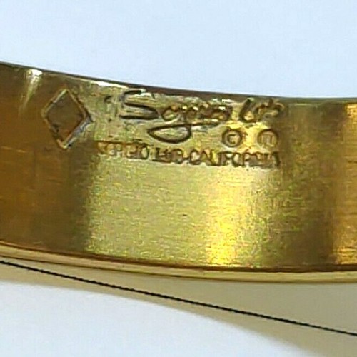 VINTAGE SIGNIERTES SERGIO LUB CALIFORNIA ZWEIFARBIGES ARMBAND KOSTÜM - Bild 5 von 5