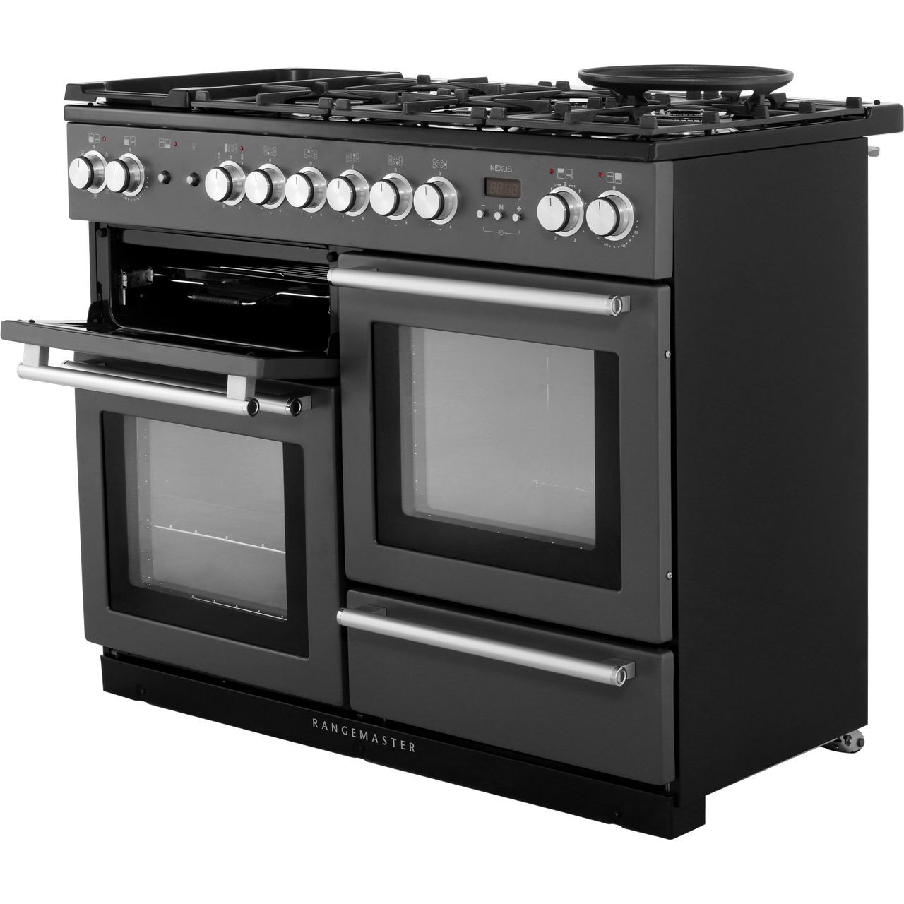 Rangemaster NEX110DFFSL/C Nexus 109cm Dual Fuel Range Cooker 7 Burners