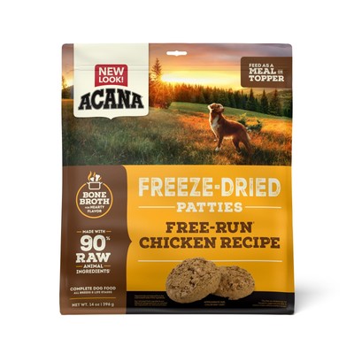 Freeze Dried Dog Food Meal & Topper, Grain Free High Protein Free-Run Chicken...