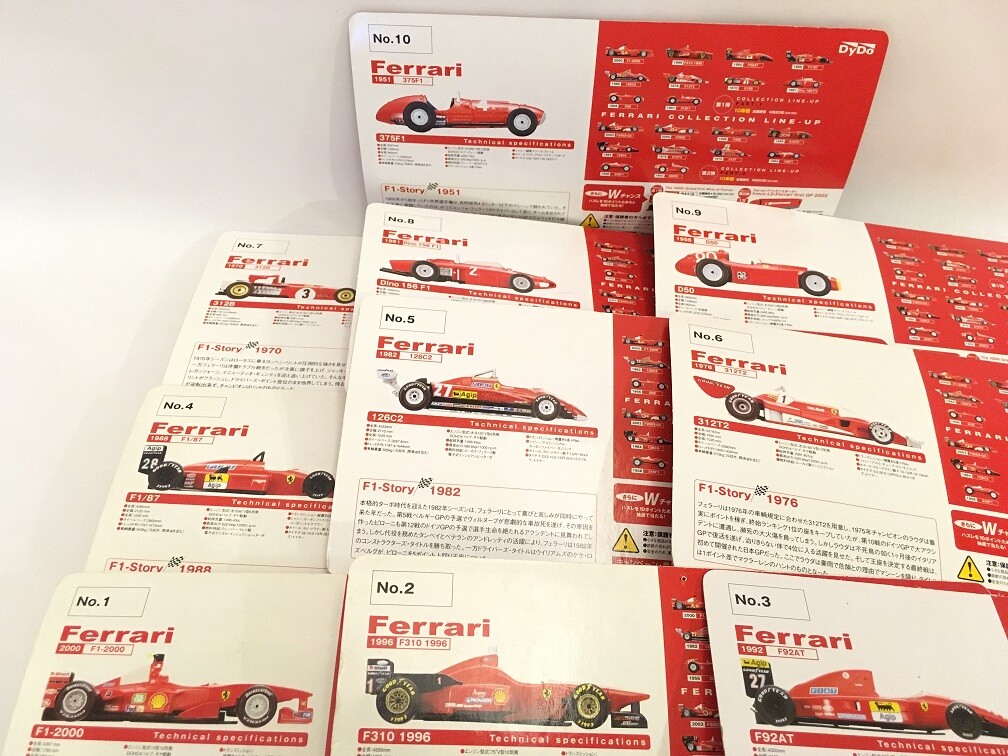 Ferrari 1/64 Kyosho x Dydo F1 Vol.1&2 Complete 20 Cars lot