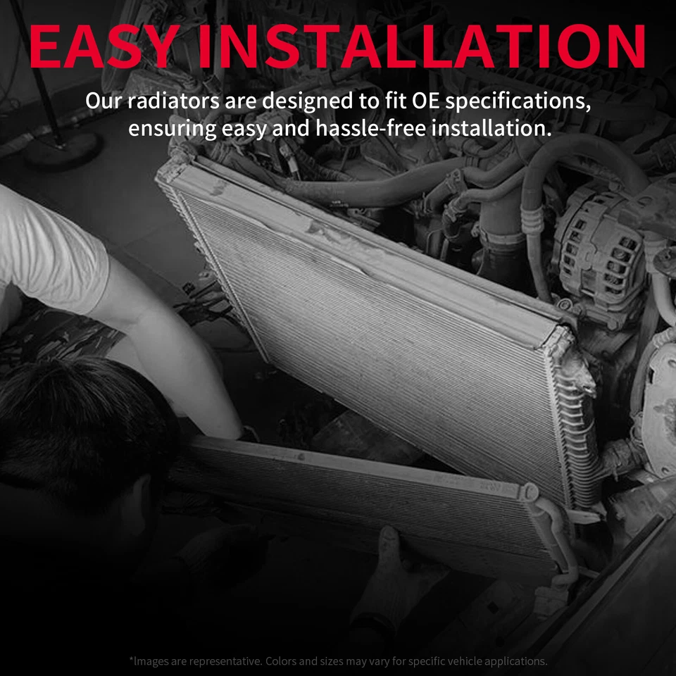 Aluminum Radiator For 1980 - 1984 Ford F-100 150 250 350 Bronco DPI1557 433557 - Изображение 2 из 4