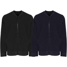 New Mens Dissident Coley Stripe Jersey Zip Up Bomber Jacket Size S-XXL