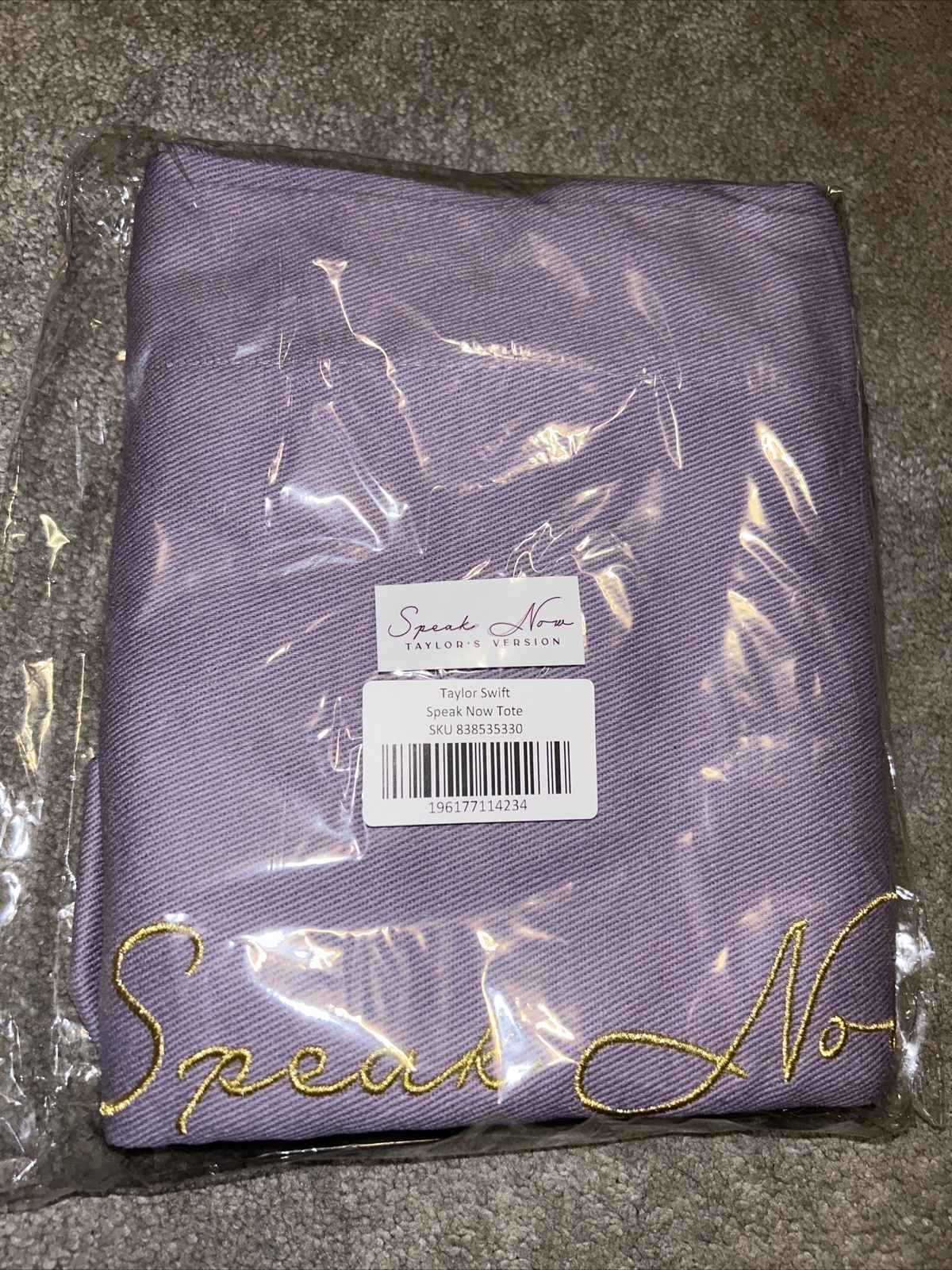 Taylor Swift Speak Now (Taylor's Version) LARGE Tote Bag RARE NO LONGER SOLD!! image 8