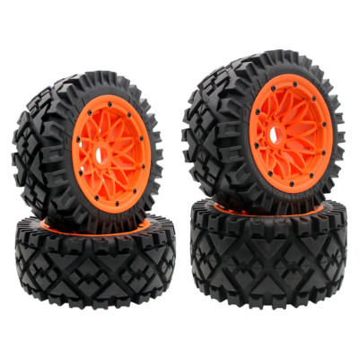 Vorderer und hinterer All Terrain Reifen Radsatz für 1/5 HPI RV KM Baja 5b Ss 