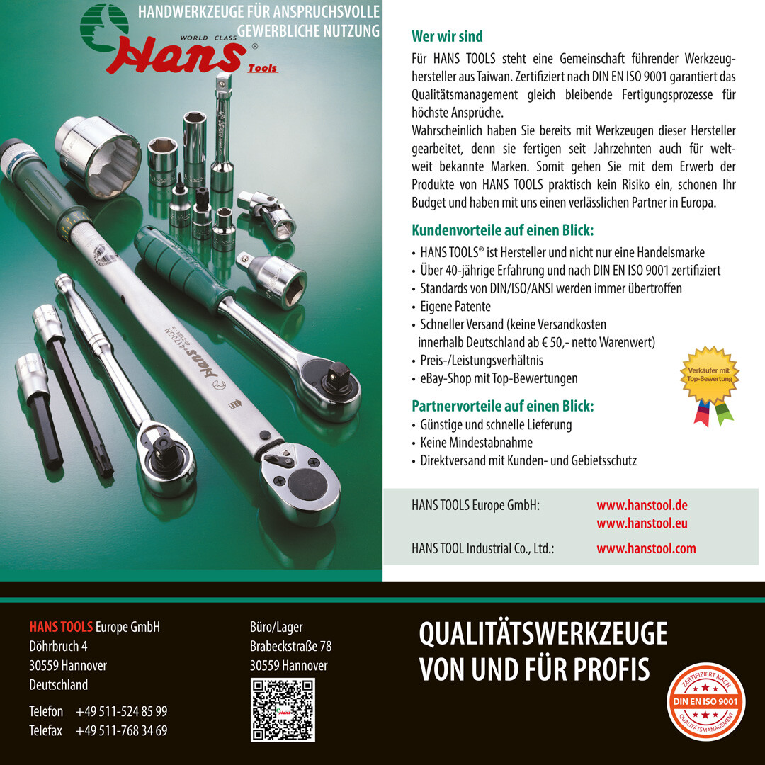 1-Zoll-Antrieb Stecknuss 13/16 Zoll – 4-Punkt, Cr-V Stahl, Wärmebehandelt