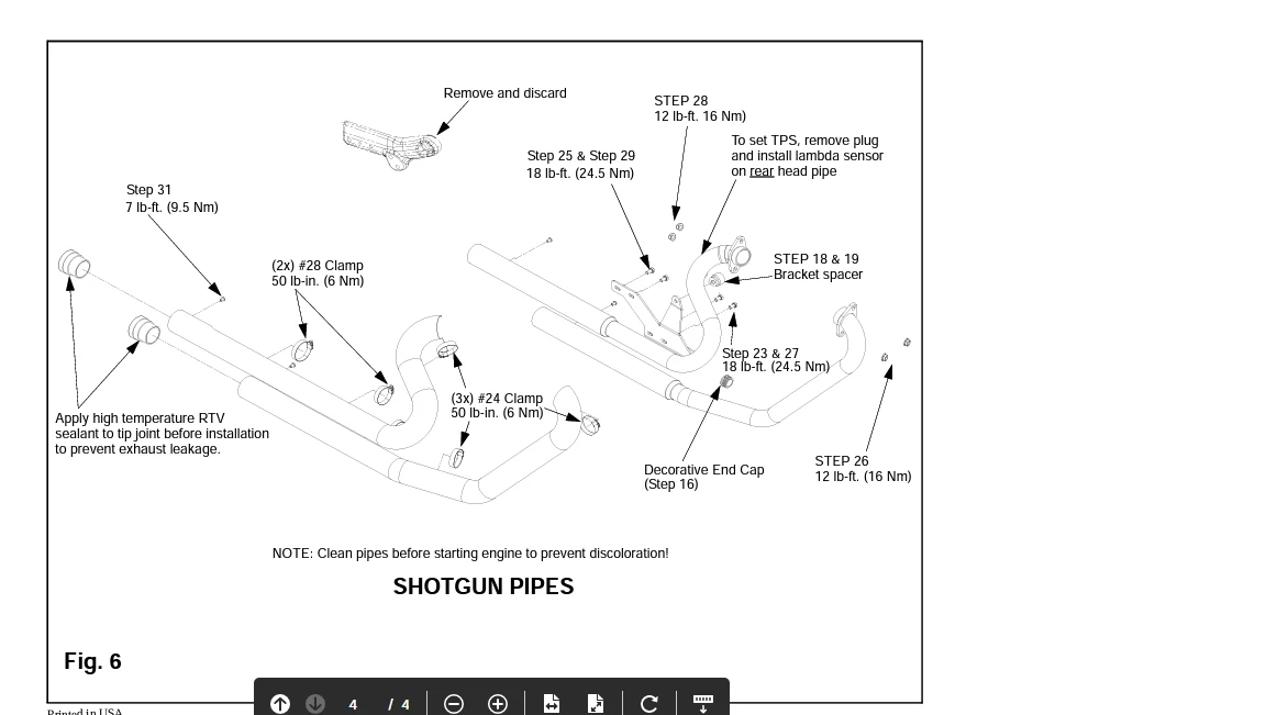 VICTORY STAGE 1,SHOTGUN PIPES KIT,H/VEGAS JP 