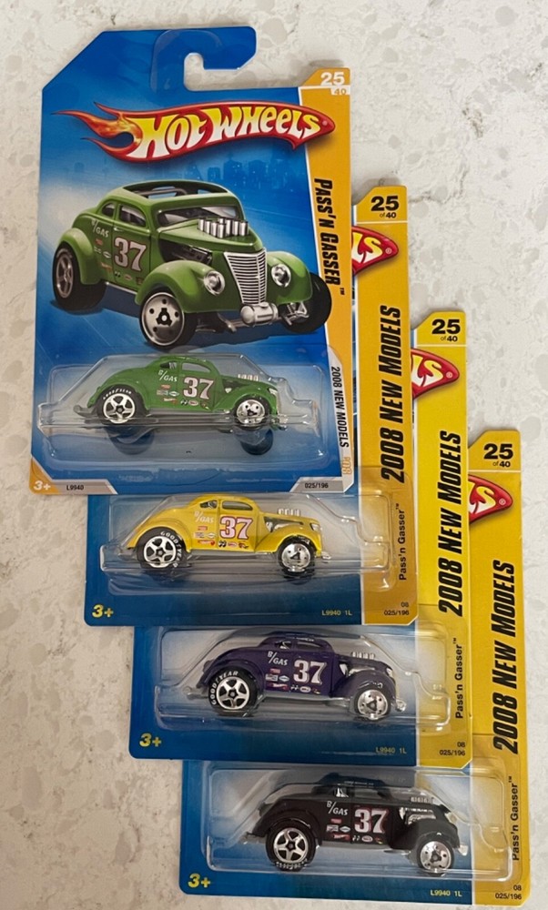 2008 Hot Wheels New Models Pass'n Gasser Lot of 4 #25/196
