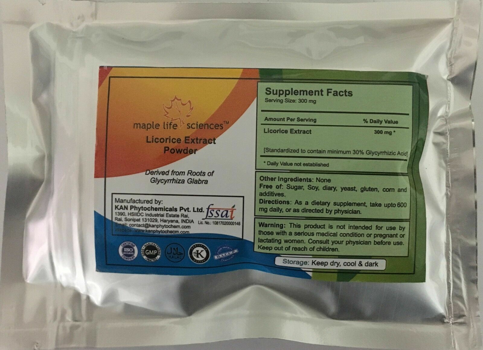 Licorice Root Extract Powder Glycyrrhiza Glabra 30 Glycyrrhizin