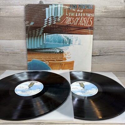 Joni Mitchell and The L.A. Express - Miles Of Aisles (Record, 1974) 2x LP AB 202