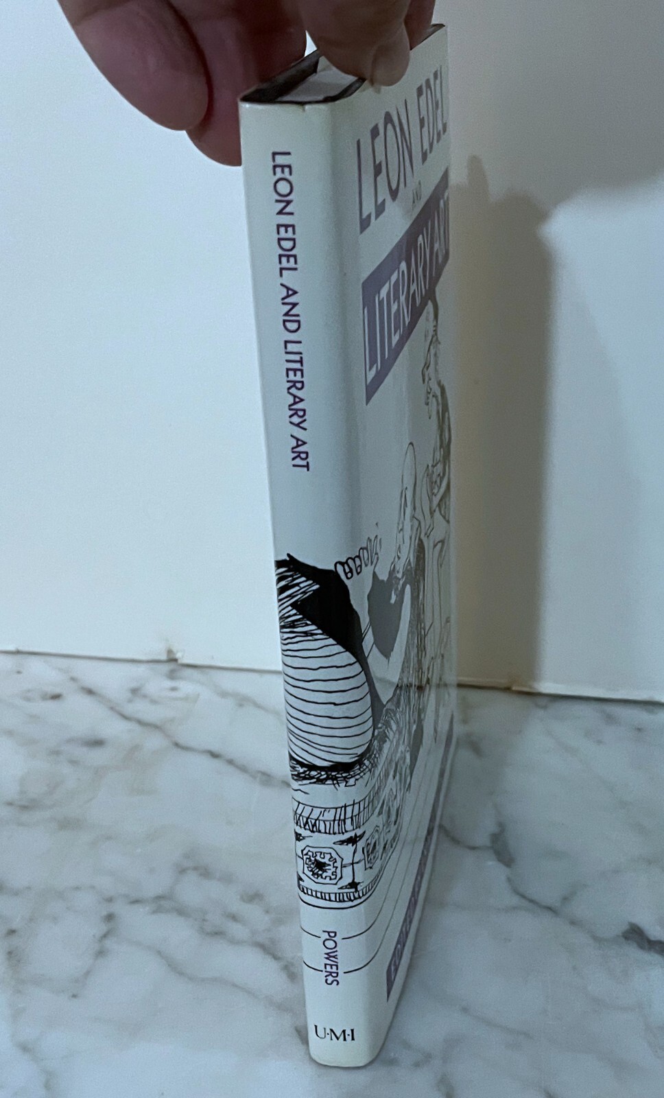 SIGNED - LEON EDEL AND LITERARY ART - 1988 - HARDCOVER - PUBLISHED BY UMI