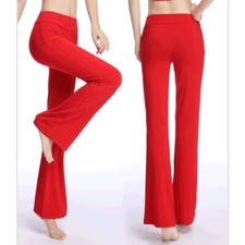 Women Yoga Dance Flare Leg Pants Comfy Modal Running Gym Casual Sweatpants