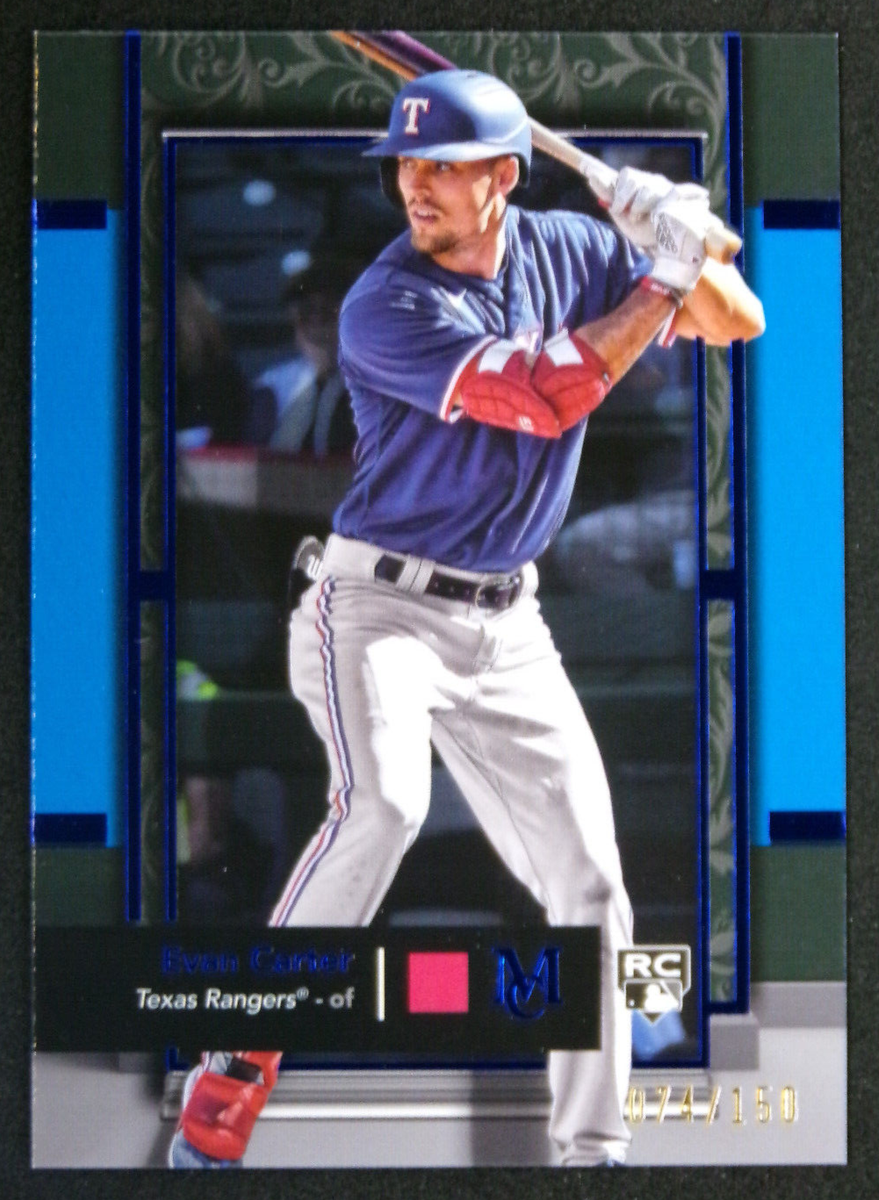 2024 Topps Museum Sapphire #36 Evan Carter Texas Rangers RC 074