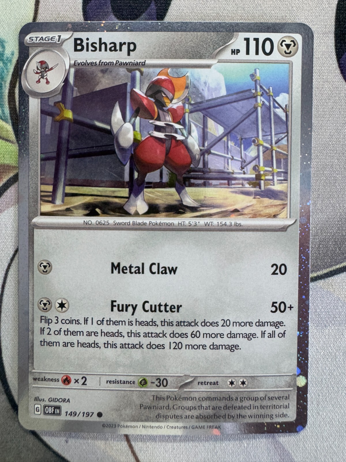 Bisharp Holo English Pokemon TCG BKBD835