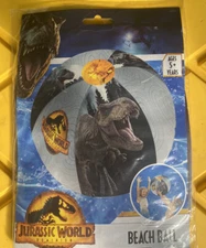 JURASSIC WORLD DOMINION INFLATABLE BEACH BALL  NWT