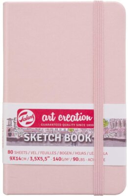 Hardback Sketchbook Art Creation 80 Sheets 140gsm Pastel Pink - Royal Talens