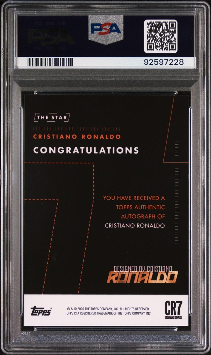 Topps X Ronaldo Curated Set Orange Autograph Card 02/05 Cristiano