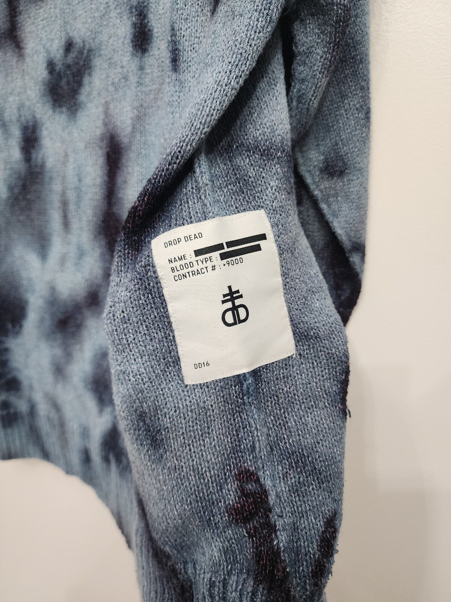 DropDead fall '16 Sweater “Static Jumper” Acid Wash Baltic Oli