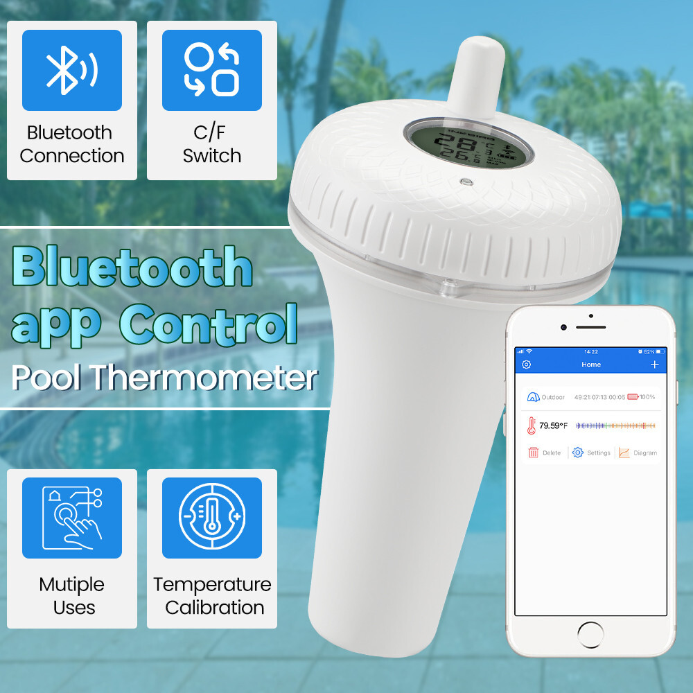 Termómetro de piscina flotante INKBIRD Bluetooth probador de bañera de hidromasaje