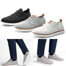 Men's Oxfords Derby Sneakers Casual Breathable Lightweight Walking Shoes US 8-13