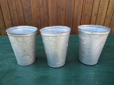 GREAT OLD 3 Maple Syrup OLD Sap Pail Buckets Planters 11" High Great Decor #27
