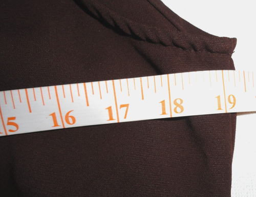 Danny & Nicole NY Dress ~ Womens 12 ~ Brown Chiffon w/Red Embroidering ~ Maxi - Picture 13 of 15