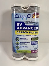 Clear2O Advanced CTO1102 Solid Carbon Filter Cartridge Whole House 10" x 2.5"