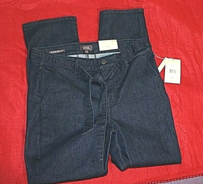 NYDJ Dark Colored Marilyn Straight Style Jeans size 14W Petite