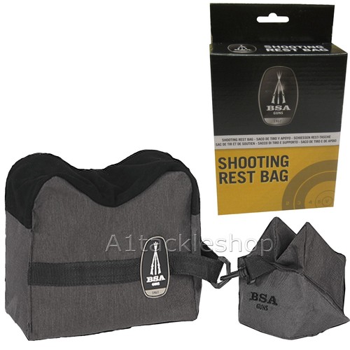 BSA Air Rifle Shooting Rest Bags Front and Rear Unfilled eBay