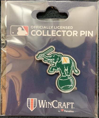 ATHLETICS A'S ELEPHANT COLLECTOR PIN NEW WINCRAFT