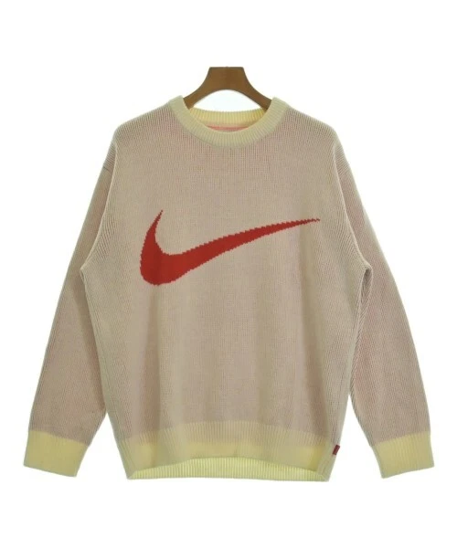 Pull Supreme blanc x rouge L 2200545932189