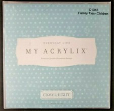 CTMH Family Ties Children My Acrylix Clear Cling Stamps Close to my Heart C1345