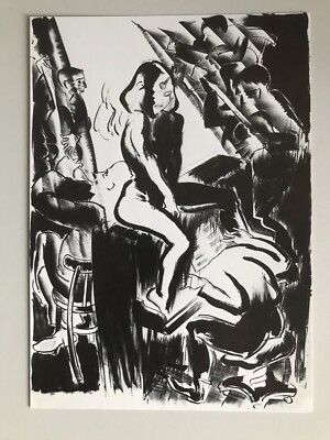 ALLEN JONES, Ausstellungsankündigungskarte, Waddington Graphics Gallery, 1988