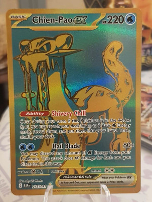 Pokémon TCG Chien-Pao Ex 242/091 Paldean Fates Holo Secret Rare NM