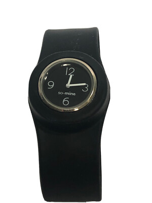 So-Mine My Slap Wear Silicone Watch - Black # SL-010+ - NEW in Original Package